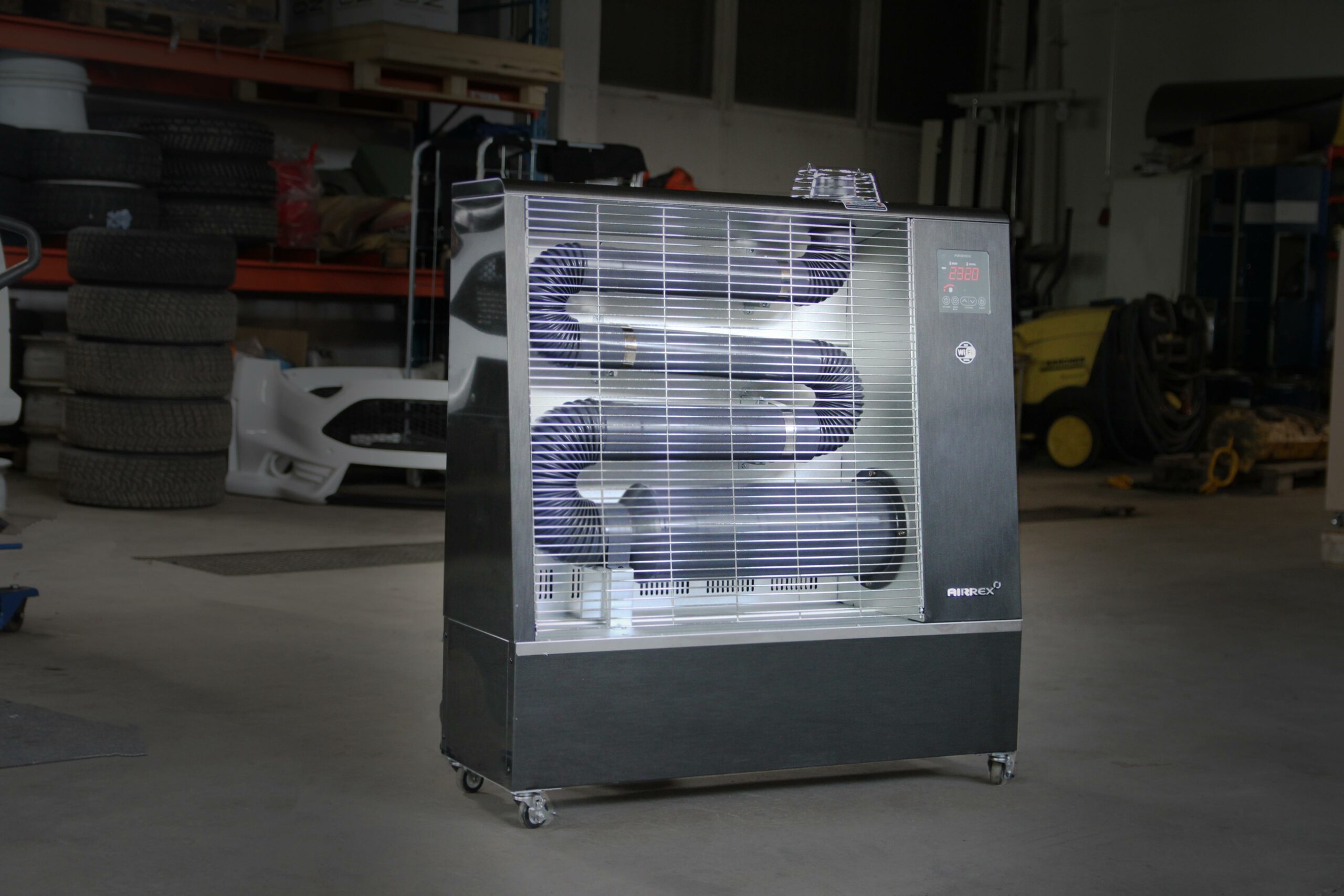 Stadium misdrijf Viva AIRREX AH-300i infrarood kachel -15kW heater – verwarming op diesel – 100%  verbranding – NIEUW – zonder rookgasafvoer – zeer lage stookkosten! –  Vansteegtuinmachines