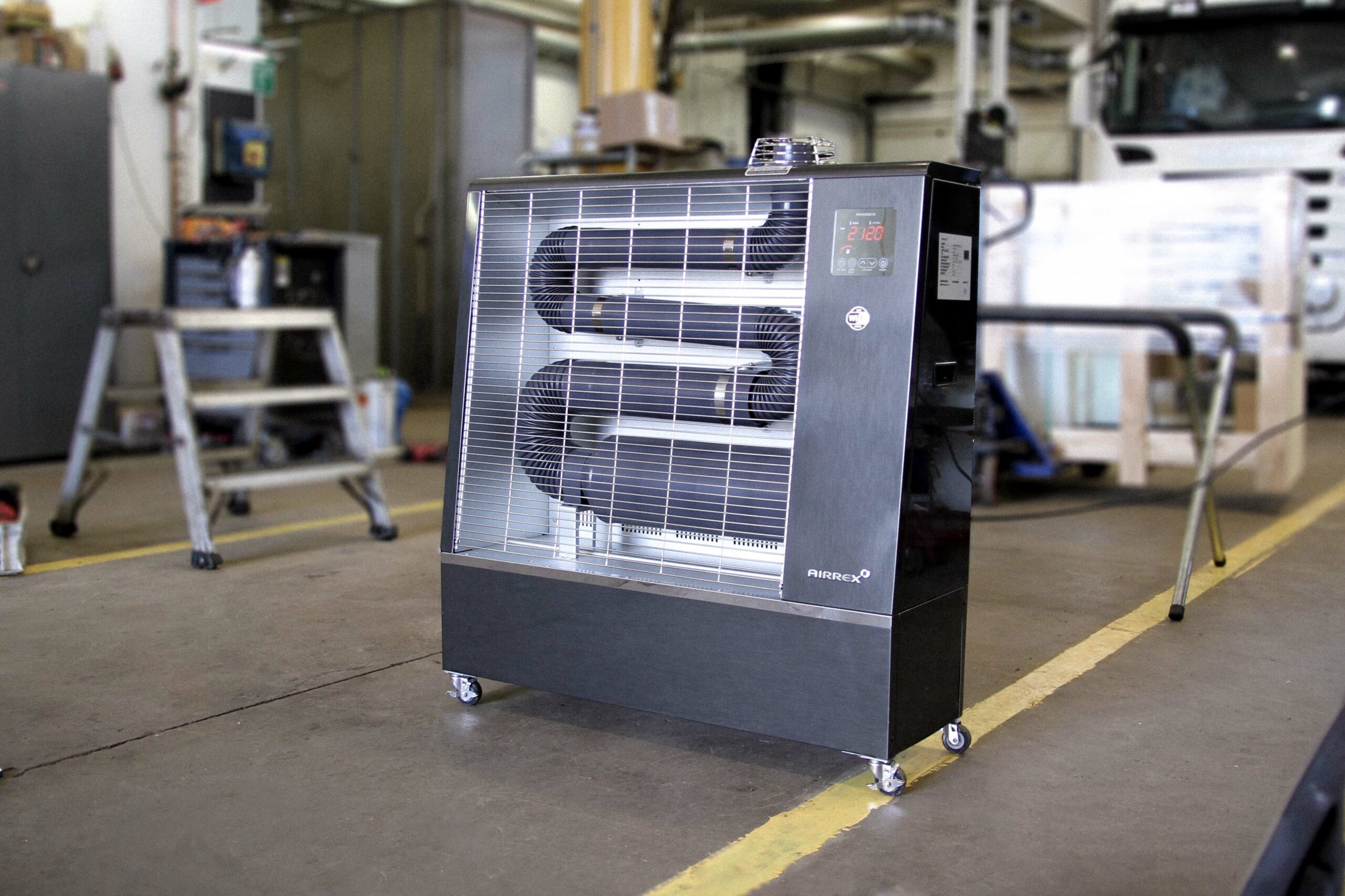 tand tint Kalmte AIRREX AH-300i infrarood kachel -15kW heater – verwarming op diesel – 100%  verbranding – NIEUW – zonder rookgasafvoer – zeer lage stookkosten! –  Vansteegtuinmachines